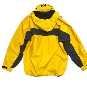 HELLY HANSEN Yellow Nylon Hooded Ski Jacket Snowboarding Winter Coat Mens M